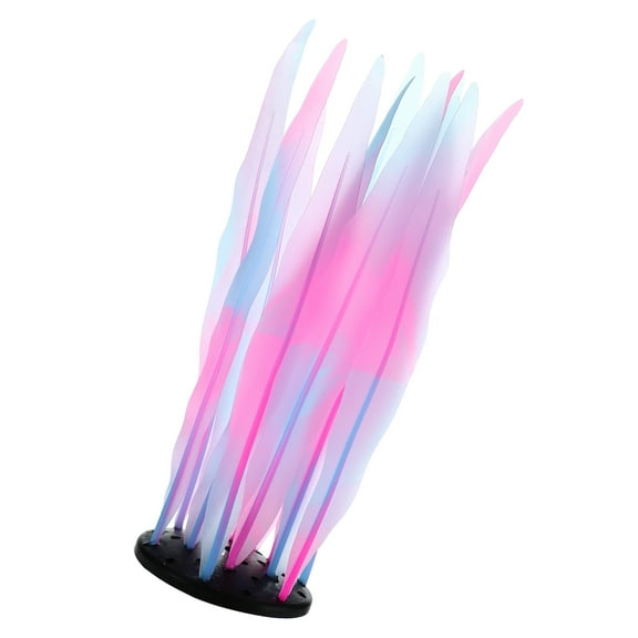 Soft Silicone Glowing Aquatic Artificial Seaweed Aquarium Kelp for Fish Tank Decoration Pink