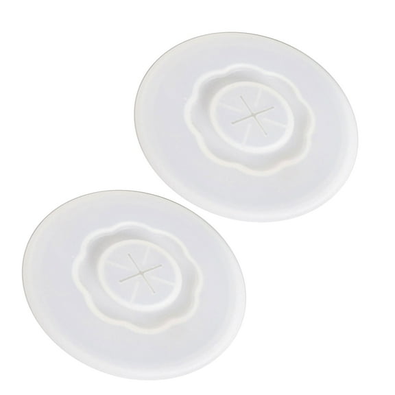 Soft Silicone Leakproof Cup Cover with Straw Hole, Flexible 95mm Lid for Coffee Mugs & Glasses