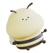 Soft Silicone Little Bees Lamp Kids Dimmable Night Light USB Rechargeable Bedside Lamp Suitable for Nursery and Bedroom