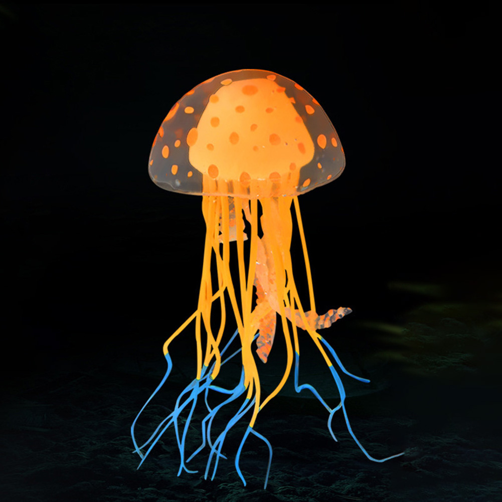 Soft Silicone Luminous Jellyfish Simulation Fluorescent Jellyfish