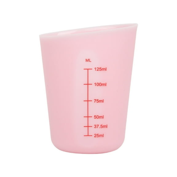Soft Silicone Measuring Cups with Marked 125Ml, Flexible Extruded And Poured Double Scale Baking Cups - for Cooking, Resin Mixing, Coffee,Butter, Chocolate Or Diy Projects by Elapind