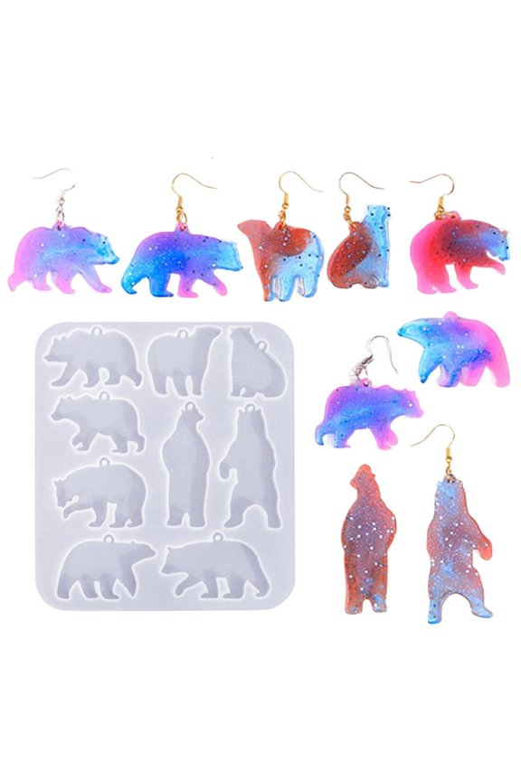 Soft Silicone Mold Shaped Earrings Customized Ear Rings Epoxy for Craft Enthusiasts