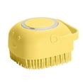 thumbnail image 1 of Soft Silicone Pet Bath and Shampoo Brush with Massage Dispenser, Grooming Tool for Dogs and Cats with Refillable Soap Container, Gentle Bristles and Non-Slip Grip, 1 of 6