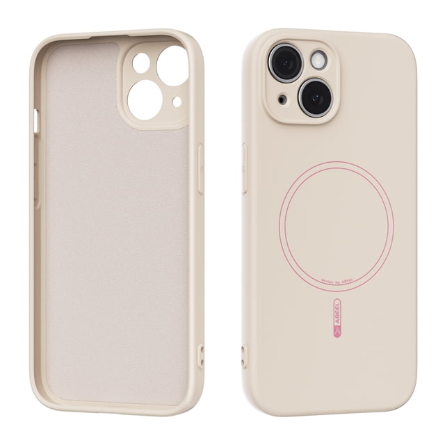 Soft Silicone Protective Back Case for iPhone 15 with Microfiber Lining ...