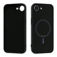 thumbnail image 1 of Soft Silicone Protective Back Case for iPhone 16e with Microfiber Lining, Lightweight Anti-Scratch Magnetic Shockproof Anti-Fingerprint Ultra Slim Case Wireless Charging Compatible, Black, 1 of 7