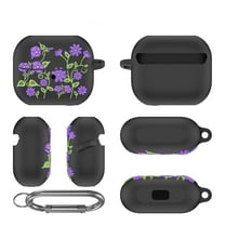 Soft Silicone Protective Case for 2024 Galaxy Buds 3 /Pro/3/3 pro Wireless Earbuds Cute Protective Silicone Case Cover Protective Cover with Carabiner