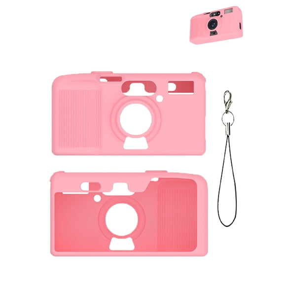 Soft Silicone Protective Case for KODAK Snapic A1 Instant Camera,Anti-Scratch Shockproof Lightweight Rubber Shell Cover Sleeve-Pink