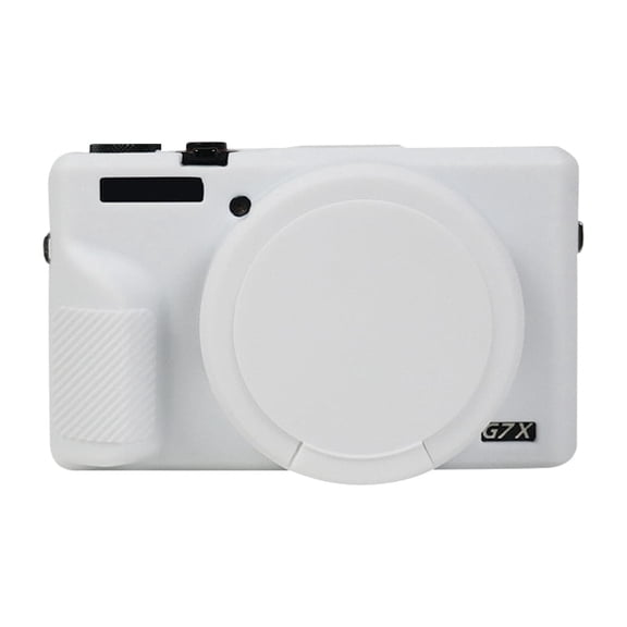 Soft Silicone Protective Case with Lens Cover For Canon PowerShot G7 X Mark III / G7X3