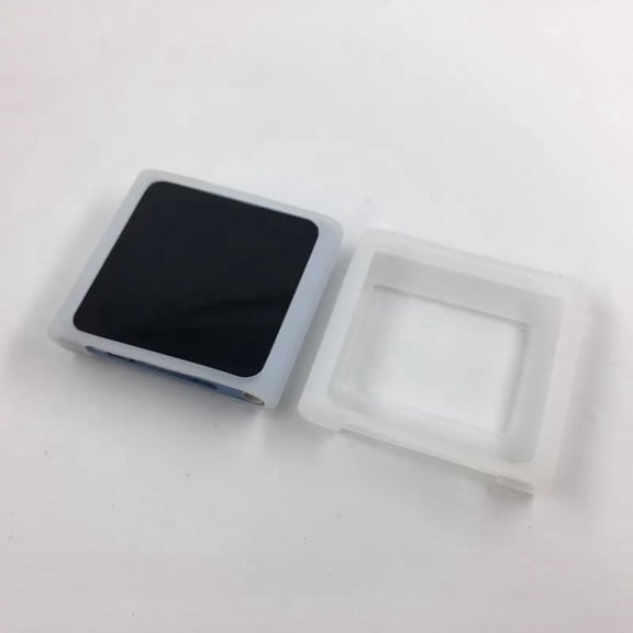 Soft Silicone Protective Skin Case Cover for iPod Nano 6 6th (Clear White)