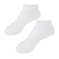 thumbnail image 1 of Soft Silicone Socks for Cracked Feet Sleeves Toe Socks Heel Protection White L, 1 of 8