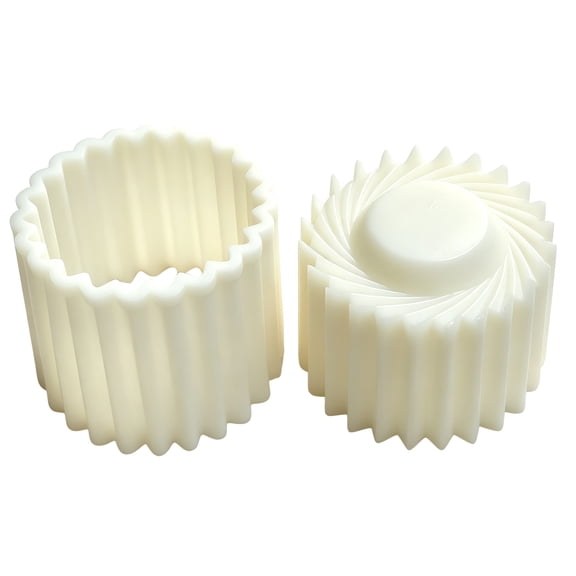 Soft Silicone Sunflower Patterned Round Pastry Cutter, Double Sided With Scalloped Pattern For Baking And Home Kitchen