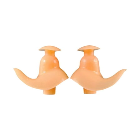 Soft Silicone Swimming Ear Waterproof Work Swimmer Anti Noise Ear Orange