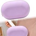 thumbnail image 1 of Soft Silicone Travel Makeup Bag,7.48X4.72" Waterproof Portable Oval Pouch, Zipper Washable Toiletry Organizer, Lightweight Skincare Storage Case for Travel, Bathroom Daily Storage Use, 1 of 4