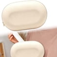 thumbnail image 1 of Soft Silicone Travel Makeup Bag,7.48X4.72" Waterproof Portable Oval Pouch, Zipper Washable Toiletry Organizer, Lightweight Skincare Storage Case for Travel, Bathroom Daily Storage Use, 1 of 4
