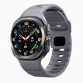 thumbnail image 1 of Soft Silicone Watch Band Compatible for Samsung Galaxy watch Ultra 47mm Band Men Women, Breathable Sport Watch Band for Galaxy Watch 7 Ultra 47mm Strap,Gray, 1 of 6