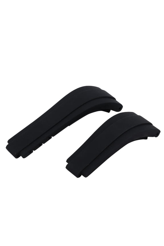 Soft Silicone Watch Strap Waterproof Sweatproof Replacement Wrist Band 7.5+6 inches / 19+15.2 cm for Diver Watches