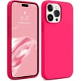 thumbnail image 1 of Soft Silicone for iPhone 15 Pro Max Case, [Military Shockproof Protection] Anti-Scratch Microfiber Lining Flexible Bumper iPhone 15 ProMax Case, Ultra Slim Thin Cover, 6.7 inch, (Hot Pink), 1 of 14