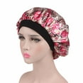 thumbnail image 1 of Soft Silk Hair Bonnet with Wide Band Comfortable Night Sleep Hat for Hair and Loss Prevention, 1 of 1