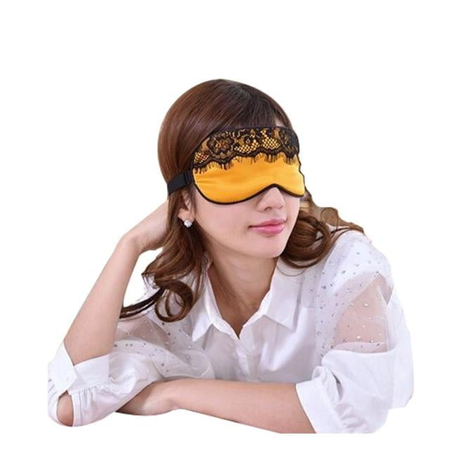 Soft Silk Lovely Eyeshade Sleep Eye Mask - Elegant Gold