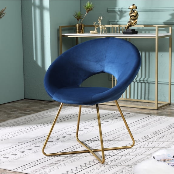 Soft Silky Velvet - Ergonomic Curved Back - Bedroom Accent - Scratch - Free Floor Protection