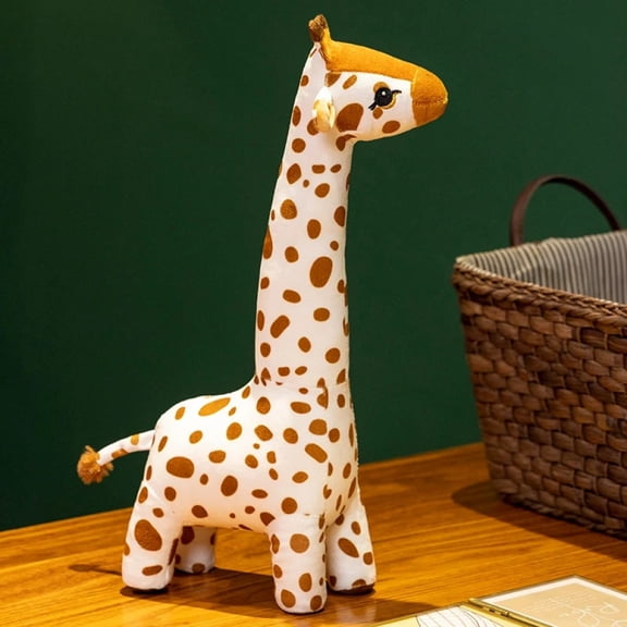 Soft Simulation Giraffe Plush Toys Stuffed Cartoon Adorable African Grassland Doll Sleeping Appease Birthday Gifts Room Decor