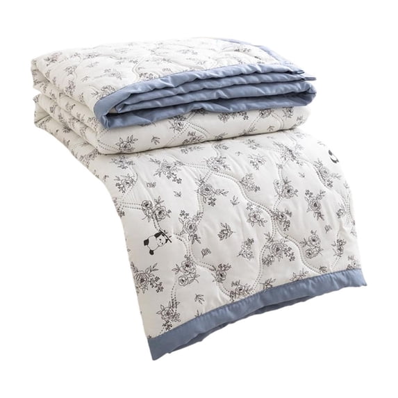 Soft Skinfriendly Washable Printed Summer Quilt Breathable Summer Airconditioning Quilt