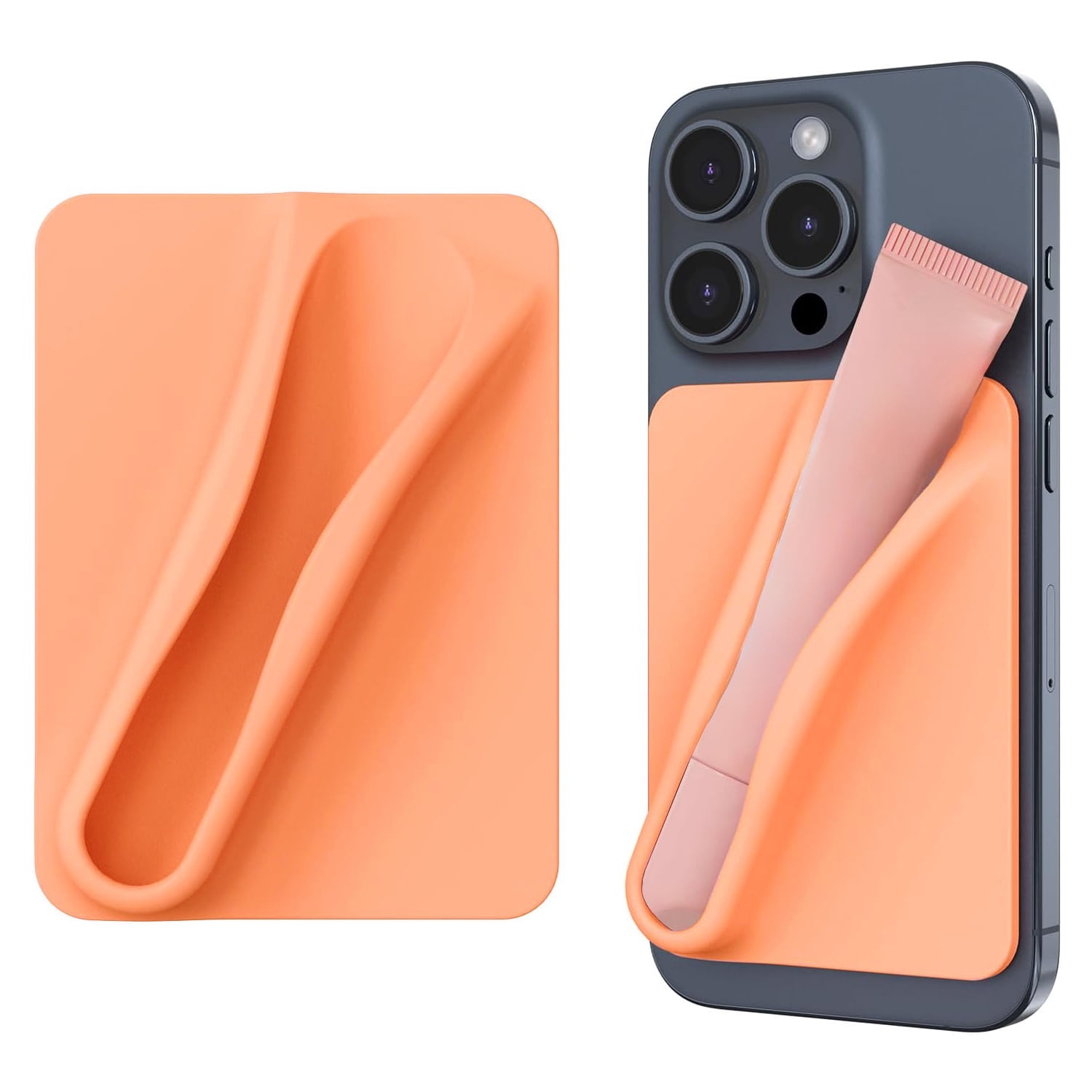 Soft Sleeve Holder for Lip Gloss Tubes - Orange