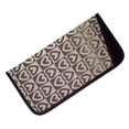 thumbnail image 1 of Soft Slip In Eyeglass Case For Women, Checkered Heart Pattern In Black, 1 Pack, 1 of 4