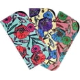 thumbnail image 1 of Soft Slip In Eyeglass Case for Women Glasses, Reading Glasses, or Sunglasses  Floral Faux Suede, 1 of 8