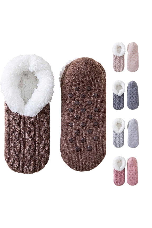 Soft Slipper Socks for Non Grip Winter Warm Booties Cozy Indoor Outdoor Thermal Sleep Footwear Womens Slipper Socks with Owl Slipper Socks Mens Slipper Socks Size 13 Wide Cat Slipper Socks