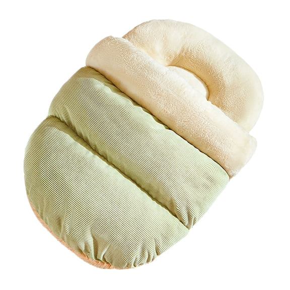 Soft Slipper Style Cat Bed Cozy Warm Indoor Pet Comfortable Support Calming Anxiety Resting Sleeping Pod for Small Medium Cats