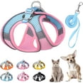 thumbnail image 1 of Soft Small Dog Harness and Leash Set Mesh Puppy Harnesses Leash Easy Walk Dog Harness Vest Adjustable Reflective No Pull Dog Harnesses for Small Dogs Cats, 1 of 7