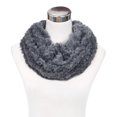 thumbnail image 1 of Soft Small Faux Fur Diamond Solid Color Warm Infinity Circle Scarf, 1 of 4