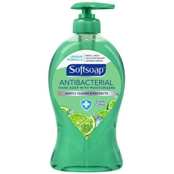 Soft Soap Antibacterial Hand Soap Soft Skin, Fresh Citrus, 11.25oz, 4-Pack