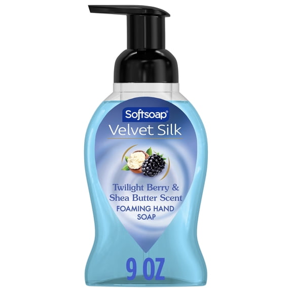 Softsoap Velvet Silk Foaming Liquid Hand Soap, Twilight Berry & Shea Butter Scent, 9 fl oz