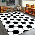 thumbnail image 1 of Soft Soccer Rugs For Bedroom, Machine Washable, Cute Bedside Boys Area Rug For Kids Toddlers Teens, Soccer Lovers Home Decor Indoor Carpet For Living Room, Dorms, Nursery 4x5ft, 1 of 6