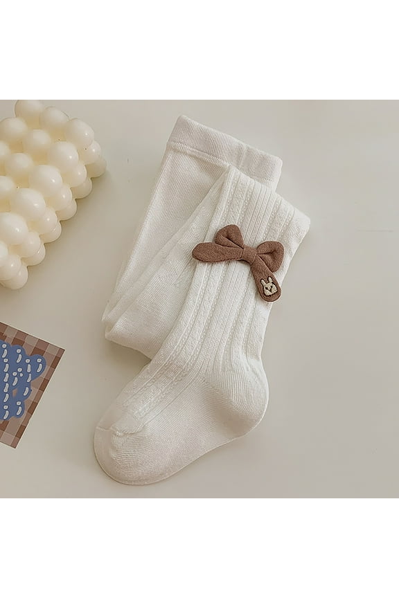 Soft Socks for Girls Girl's Tights Winter Elastic Warm Pantyhose Children's Bottom Socks and Pant (1-12 Years Old) Plus Size Thigh High Socks White M