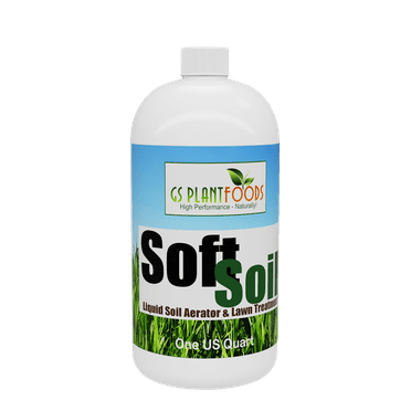 Soft Soil Liquid Soil Aerator & Lawn Treatment to Fix Compacted Soils, Improve Drainage with Non-Mechanical Liquid Application. 1 Quart (32 oz)