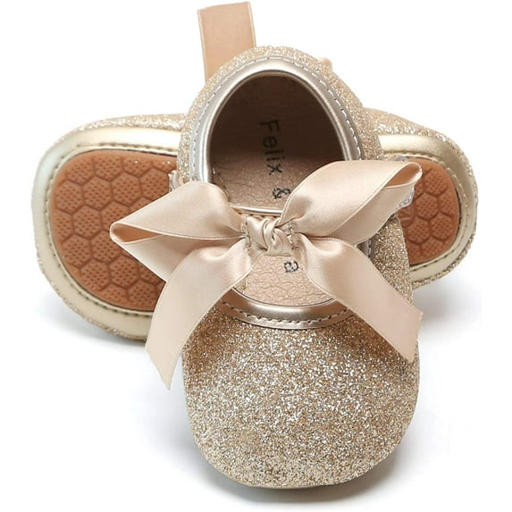 Soft Sole Baby Dress Shoes - Infant Baby Walking Shoes Moccasinss Rubber Sole Crib Shoes