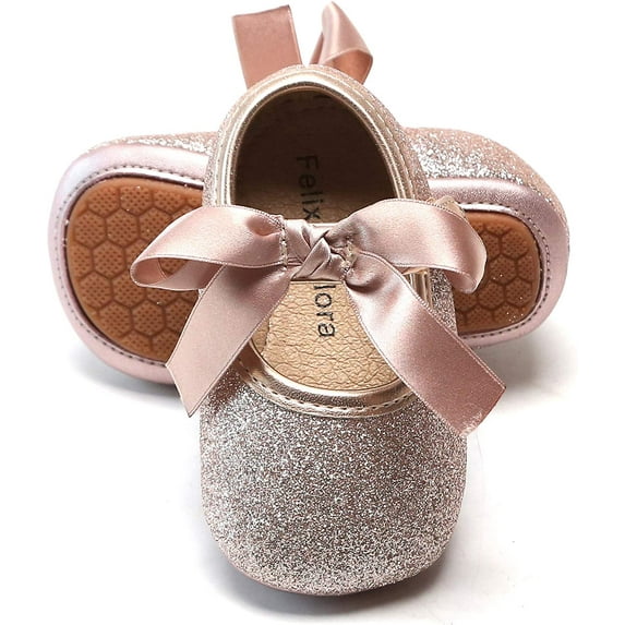 Soft Sole Baby Dress Shoes - Infant Baby Walking Shoes Moccasinss Rubber Sole Crib Shoes