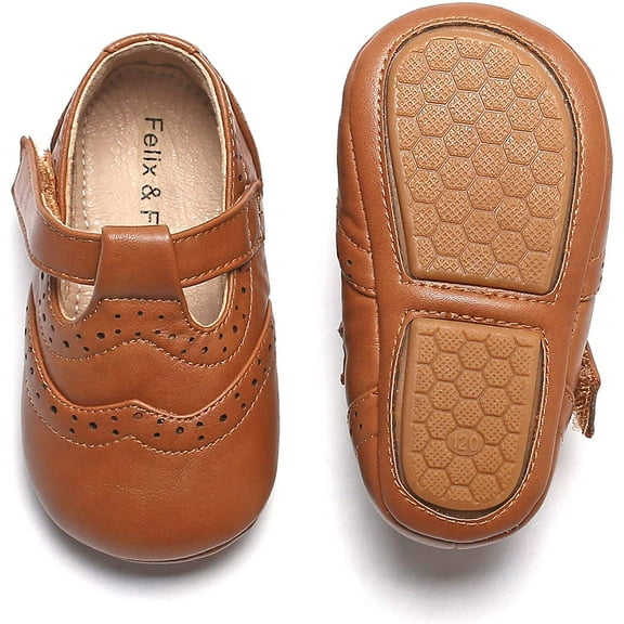 Soft Sole Baby Dress Shoes - Infant Baby Walking Shoes Moccasinss Rubber Sole Crib Shoes