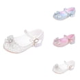 thumbnail image 1 of Soft Sole Flower Girls' Shoes, Spring Autumn Children's Mary Jane Dress Shoes, Low Heel Princess Wedding Party Kids Single Shoes, 1 of 8