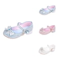 thumbnail image 1 of Soft Sole Flower Girls' Shoes, Spring Autumn Children's Mary Jane Dress Shoes, Low Heel Princess Wedding Party Kids Single Shoes, 1 of 6
