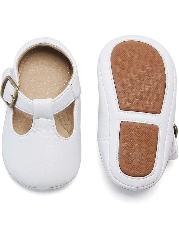 Soft Sole Leather Baby Shoes - Infant Baby Walking Shoes Moccasinss Rubber Sole Crib Shoes