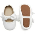 thumbnail image 1 of Soft Sole Leather Baby Shoes - Infant Baby Walking Shoes Moccasinss Rubber Sole Crib Shoes, 1 of 6