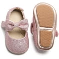 thumbnail image 1 of Soft Sole Leather Baby Shoes - Infant Baby Walking Shoes Moccasinss Rubber Sole Crib Shoes, 1 of 7
