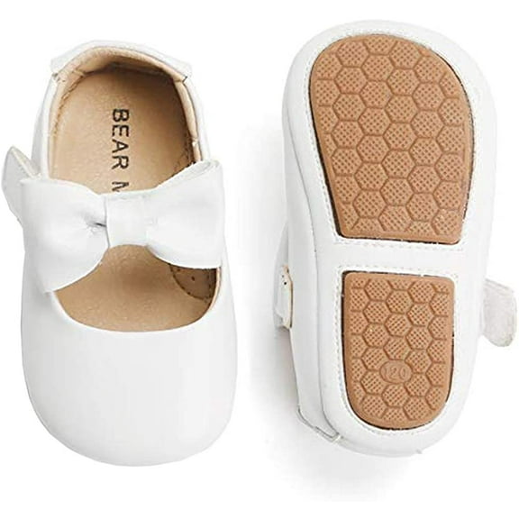 Soft Sole Leather Baby Shoes - Infant Baby Walking Shoes Moccasinss Rubber Sole Crib Shoes
