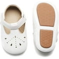 thumbnail image 1 of Soft Sole Leather Baby Shoes - Infant Baby Walking Shoes Moccasinss Rubber Sole Crib Shoes, 1 of 6