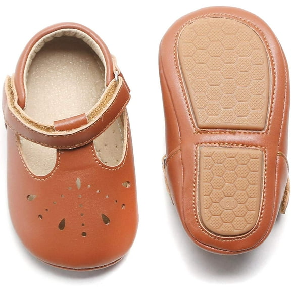 Soft Sole Leather Baby Shoes - Infant Baby Walking Shoes Moccasinss Rubber Sole Crib Shoes