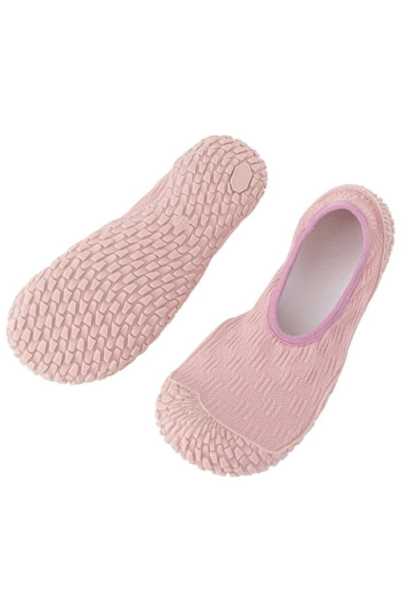 Soft Soles Athletic Shoes for Women Nonslip Rubber Outsole Yoga Shoes Breathable Elastic Low Cut Indoor Sports Shoes